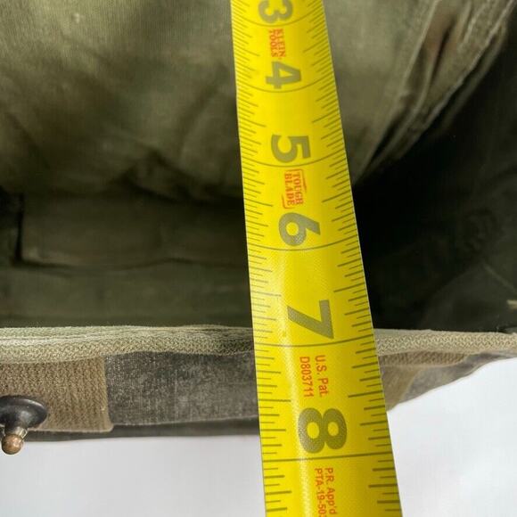 Vintage Military Control Group An/gra-6 Green Canvas Radio Bag - Picture 10 of 10